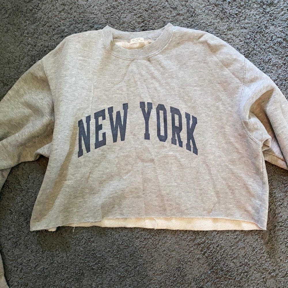New York cropped sweatshirt